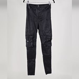 Kalen Cargo Fauc Leather Skinny Pant - Fashion Nova - Size Small